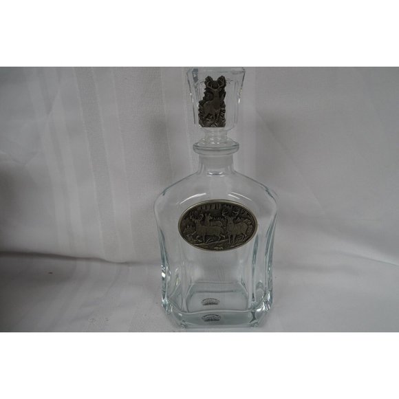Heritage Metal Fine Pewter Doe & Buck Decanter and Mug - Picture 2 of 8